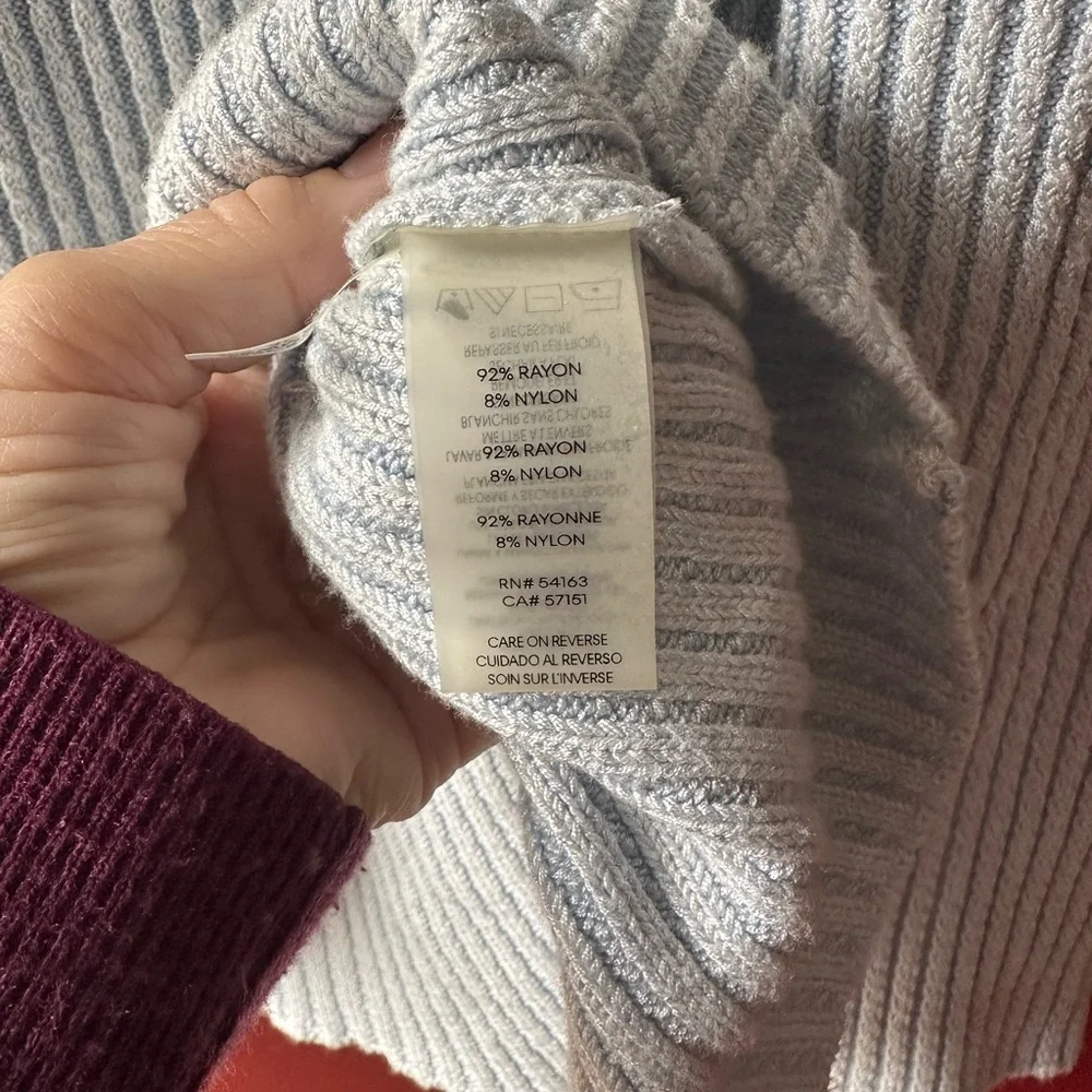 Calvin Klein V-Neck Ribbed Sweater - Picture 3 of 3